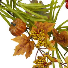 Load image into Gallery viewer, Northlight 23150777 5' Autumn Harvest Decorative Artificial Pumpkins Berries Leaves and Grass Garland - Unlit