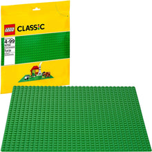 Load image into Gallery viewer, LEGO Classic Green Baseplate 2304 Supplement for Building, Playing, and Displaying Creations, 10in x 10in, Large Building Base Accessory for Kids and Adults (1 Piece)