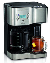 Load image into Gallery viewer, Hamilton Beach Programmable Coffee Maker &amp; Hot Water Dispenser, 2-Way, Black and Stainless
