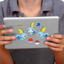 Load image into Gallery viewer, Pokemon, 11 Pack, Sobble Tech Decals, Waterproof Stickers for Phone, Laptop, Water Bottle, Skateboard, Vinyl Stickers for Boys and Girls