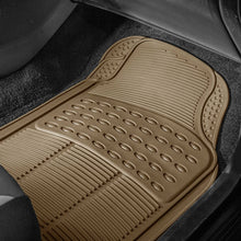 Load image into Gallery viewer, FH Group F11305BEIGE Tan All Weather Floor Mat, 4 Piece (Full Set Trimmable Heavy Duty)