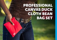 Load image into Gallery viewer, Triumph Professional Red Canvas Duck Cloth 16 oz. Bean Bag Set for Bean Bag Toss Outdoor Play
