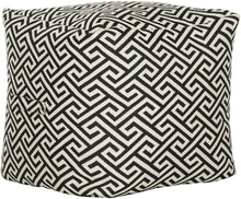 Load image into Gallery viewer, Outdoor Balcony Decor Pouf, Outside Patio Decor, Patio Accessories and DecorOnyx