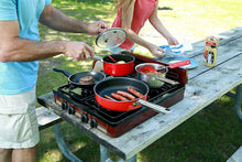 Load image into Gallery viewer, Koblenz PFK-400 Victoria 4-Burner Gas Stove, Bronze, 18" x 24"