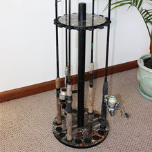 Load image into Gallery viewer, RealTree Camo Round 16 Fishing Rod Storage Rack