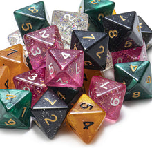 Load image into Gallery viewer, Wiz Dice 25 Pack of Random D8 Polyhedral Dice in Multiple Colors
