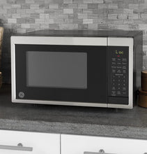 Load image into Gallery viewer, GE Appliances JES1095SMSS GE 0.9 Cu. Ft. Capacity Countertop Microwave Oven, Stainless Steel