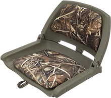 Load image into Gallery viewer, Attwood 98391GNMX Padded Boat Seat, Camouflage, Molded Plastic Frame