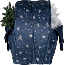 Load image into Gallery viewer, Honey-Can-Do SFT-08591 Deluxe 2 24&quot; Wreath Storage Bag, Navy