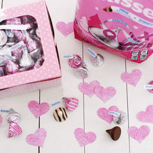 Load image into Gallery viewer, HERSHEY&#39;S HUGS &amp; KISSES Milk Chocolate and White Creme Assortment Candy, Valentine&#39;s Day, 25 OZ Variety Bag