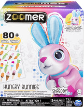 Load image into Gallery viewer, Zoomer Hungry Bunnies Shreddy, Interactive Robotic Rabbit That Eats, Ages 5 &amp; Up