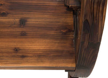 Load image into Gallery viewer, Sunjoy Large Rustic Wood Chair with Wagon Wheel Detail, 23" by 28" by 30", Gray