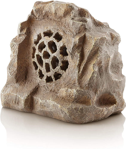 Alpine Corporation QLP542SLR-GR Solar Bluetooth Enabled Rock Speaker