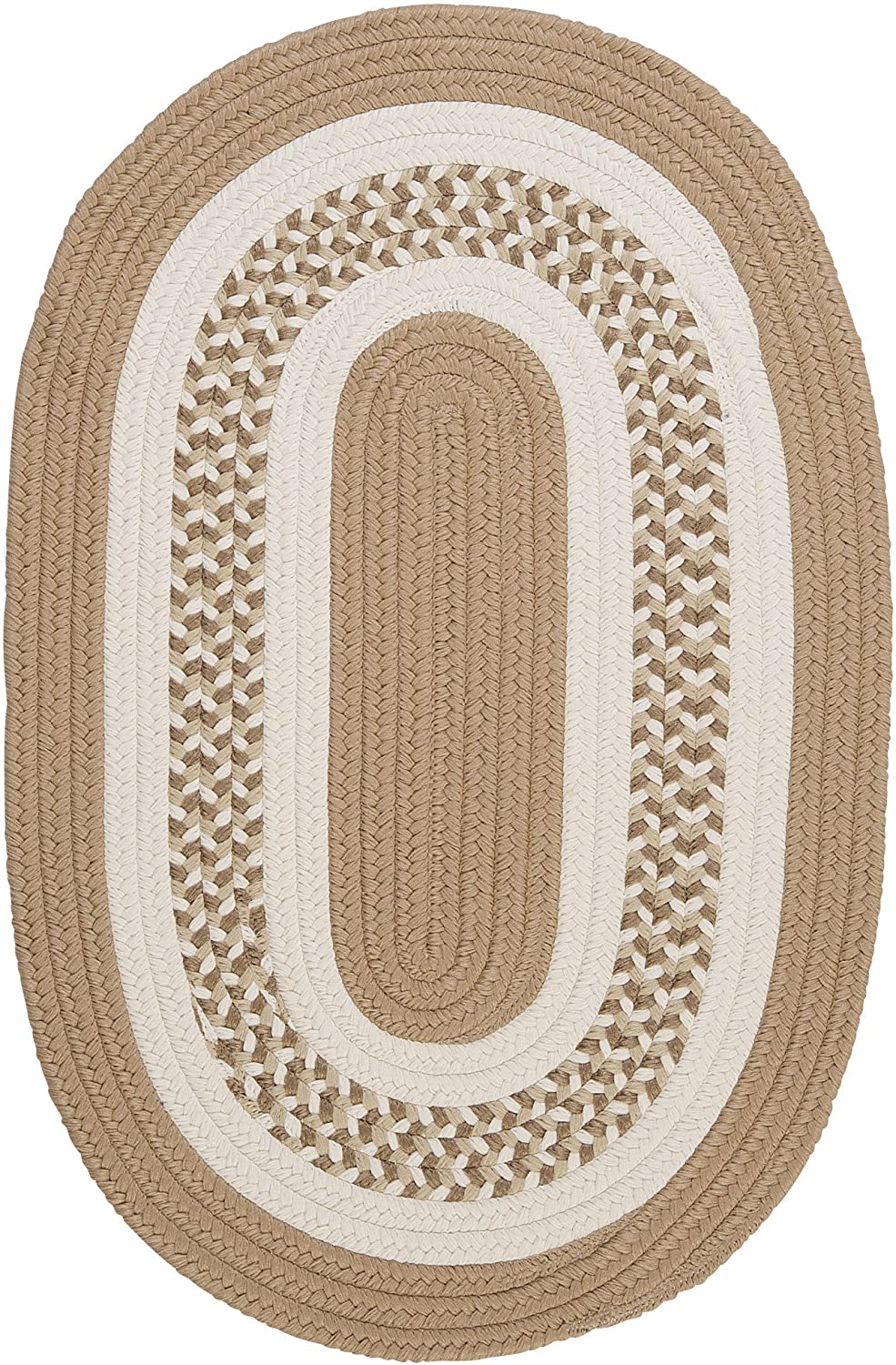 Flowers Bay Oval Area Rug, 2 by 3-Feet, Amethyst