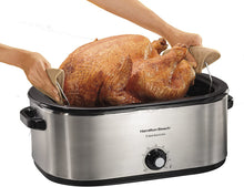 Load image into Gallery viewer, Hamilton Beach 28 Lb Turkey Roaster 22 Quart Oven