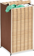 Load image into Gallery viewer, Honey-Can-Do HMP-01619 Tall Wicker Weave Hamper, Bamboo Laundry Organizer