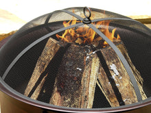 Load image into Gallery viewer, Catalina Creations AD544 34&quot; Round Cauldron Wood Burning Patio Fire Pit, 34&quot; x 34&quot; x 12.5&quot;, Bronze Finish
