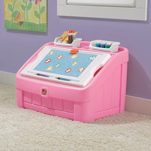 Load image into Gallery viewer, Step2 2-in-1 Toy Box &amp; Art Lid | Plastic Toy &amp; Art Storage Container