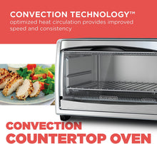 Load image into Gallery viewer, BLACK+DECKER TO1675B 6-Slice Convection Countertop Toaster Oven, Includes Bake Pan, Broil Rack &amp; Toasting Rack, Stainless Steel/Black Convection Toaster Oven