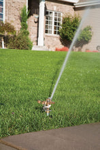 Load image into Gallery viewer, Rain Bird 25PJLSP Brass Impact Sprinkler on Large Spike, Adjustable 0° to 360° Pattern, 20' - 41' Spray Distance