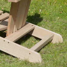 Load image into Gallery viewer, Merry Garden Kids Foldable Wooden Adirondack Chair, Children's Outdoor Patio Furniture, Garden, Lawn, Deck Chair, Unfinished