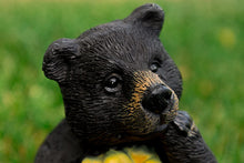 Load image into Gallery viewer, Alpine Solar Bear with Sunflower Statuary, 10 Inch Tall