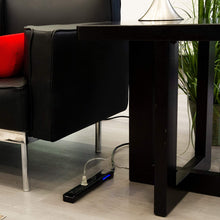 Load image into Gallery viewer, GE Surge Protector, 7 Outlet Power Strip, Extra-Long 8ft Power Cord, Flat Plug, Power Filter, Circuit Breaker, 1080 Joules, Warranty, Black, 34133