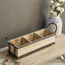 Load image into Gallery viewer, Deco 79 54419 Wood Metal Tray 22&quot; W, 8&quot; H