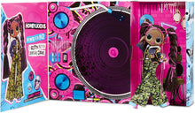 Load image into Gallery viewer, LOL Surprise OMG Remix Honeylicious Fashion Doll, Plays Music with 25 Surprises Including Shoes, Hair Brush, Doll Stand, Magazine, and Record Player Package - for Girls Ages 4+