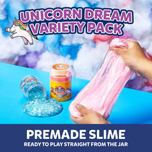Load image into Gallery viewer, Elmer’s Gue Premade Slime, Unicorn Dream Slime Kit, Includes Fun, Unique Add-Ins, Variety Pack, 3 Count