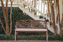 Load image into Gallery viewer, Leigh Country Fleur De Lis Metal Bench
