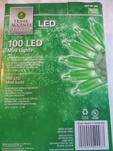 Load image into Gallery viewer, Home Accents 100 LED Green Mini Lights