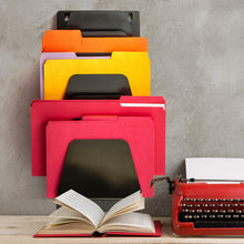 Load image into Gallery viewer, Officemate Wall File Holder, Letter/Legal, 7 Pockets, Black (21505)
