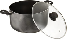 Load image into Gallery viewer, Imusa Charcoal USA IMU-91636 Stock Pot with Glass Lid 10-Quart, Dark Grey, 10Qt
