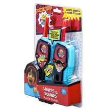 Load image into Gallery viewer, Ryans World FRS Walkie Talkies for Kids with Lights and Sounds Kid Friendly Easy to Use