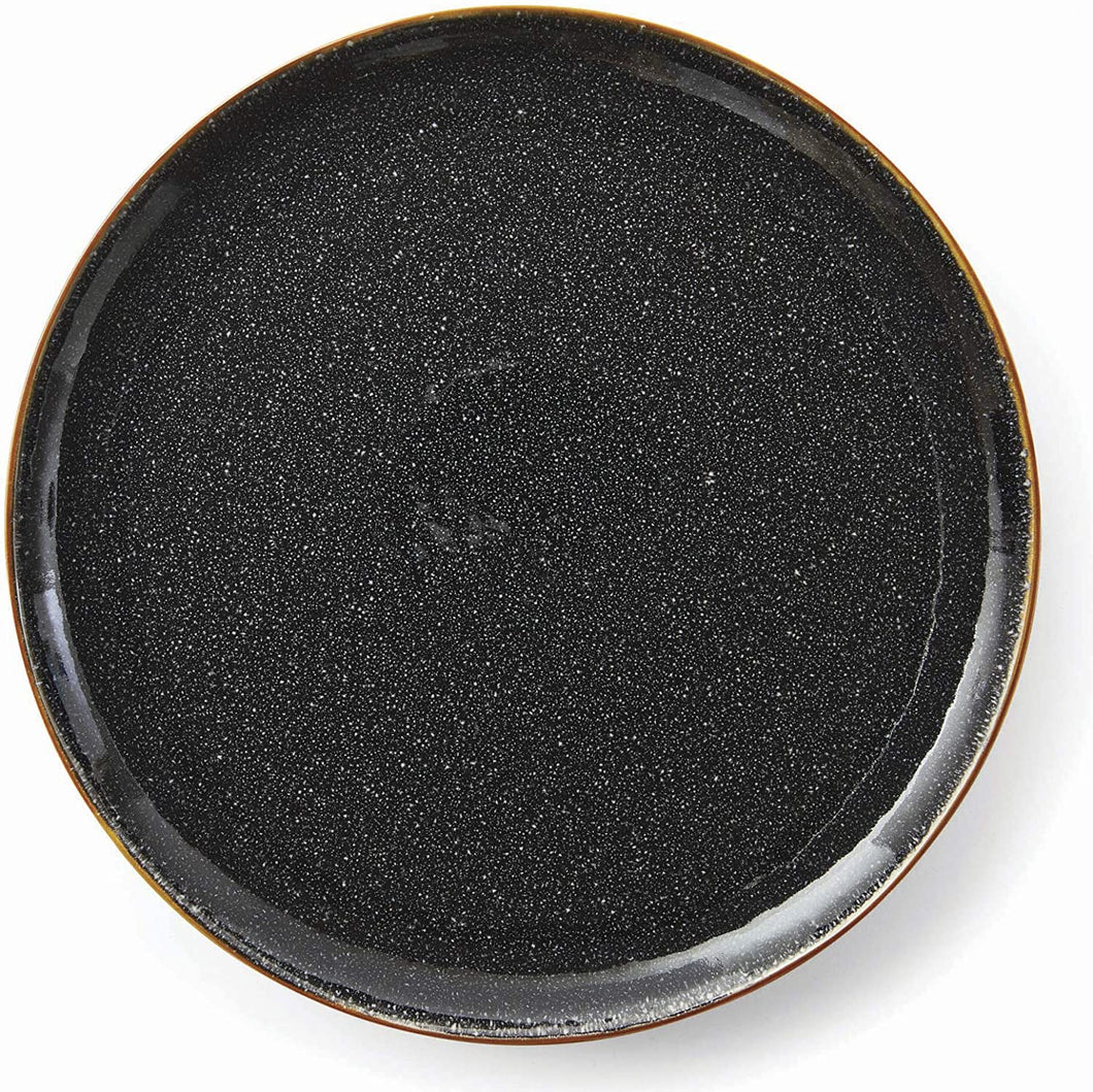 Better Homes and Gardens Burns Dinner Plates, set of 4, Black