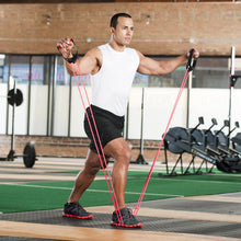 Load image into Gallery viewer, Lifeline Triple Grip Handles Fit Up to Three Resistance Cables for Continuous Muscle Tension Training , Black/Red