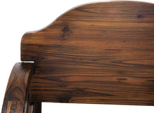 Load image into Gallery viewer, Sunjoy Large Rustic Wood Chair with Wagon Wheel Detail, 23" by 28" by 30", Gray