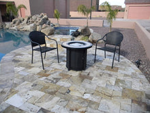 Load image into Gallery viewer, Hiland AFP-TTR Tile top 40,000 BTU Propane Fire Pit, Round, Bronze,Beige, Black