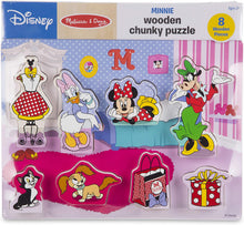 Load image into Gallery viewer, Melissa &amp; Doug Disney Minnie Mouse and Friends Wooden Chunky Puzzle (8 pcs)