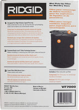 Load image into Gallery viewer, Ridgid VF7000 Genuine Replacement Foam Wet Application Only Vac Filter for Ridgid 5-20 Gallon Wet/Dry Vacuums