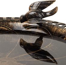 Load image into Gallery viewer, Alpine Corporation TEC294BZ Birdbath Bronze w/Bird Decoration, 26 Inch Tall