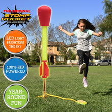 Load image into Gallery viewer, The Original Stomp Rocket Ultra Rocket LED, 4 Rockets - Outdoor Rocket Toy Gift for Boys and Girls- Comes with Toy Rocket Launcher - Ages 6 Years and Up