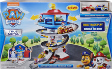 Load image into Gallery viewer, Paw Patrol, True Metal Adventure Bay Rescue Way Playset with 2 Exclusive Vehicles, 1:55 Scale