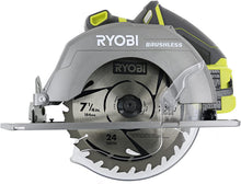 Load image into Gallery viewer, Ryobi P508 One+ 18V Lithium Ion Cordless Brushless 7 1/4 3,800 RPM Circular Saw w/ Included Blade (Battery Not Included, Power Tool Only)