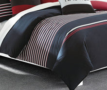 Load image into Gallery viewer, Nautica | Mineola Collection | 100% Cotton Cozy &amp; Soft, Durable &amp; Breathable Reversible Comforter Matching Sham, 2-Piece Bedding Set