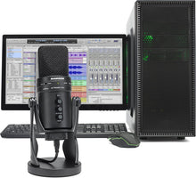 Load image into Gallery viewer, Samson G-Track Pro Studio USB Condenser Mic, Black