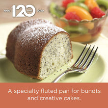 Load image into Gallery viewer, Farberware Nonstick Bakeware Fluted Mold Baking Pan / Nonstick Fluted Mold Cake Pan, Round - 10 Inch, Gray