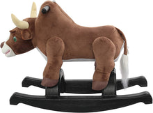 Load image into Gallery viewer, Rockin' Rider Buckaroo Rocking Bull, Brown