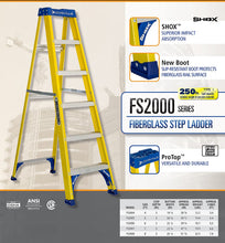 Load image into Gallery viewer, Louisville Ladder 5-Feet Fiberglass Step Ladder, 250-Pound Capacity, FS2005